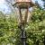 Patio Post (LS01) with Small Hexagonal Copper Lantern (CX01)