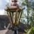 Romslay Lamppost (LS02) with Medium  Hexagonal Copper Lantern (CX02)