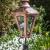 Wall Top Plinth (PX01) with Medium Hexagonal Copper Lantern (CX02)