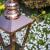 Wall Top Plinth (PX01) with Medium Square Copper Lantern (CP02)