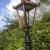 Patio Post (LS01)with Small Square Copper Lantern (CP01)