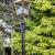 Whittington Lamppost (LS03)with Large Square Copper Lantern (CP03)