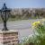 Hexagonal Plinth (PX03) with Small Hexagonal Meriden Lantern (XL01)