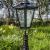 Patio Pedestal ( PX02) with Medium Square Medidan Lantern (LT02)